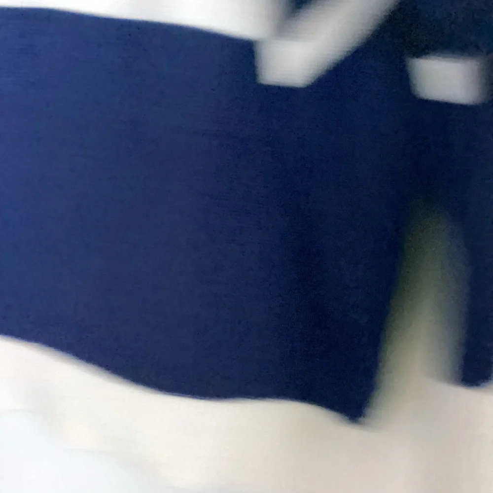 Topshop Oversized Sweater Size XS Navy White Stripe Turtleneck